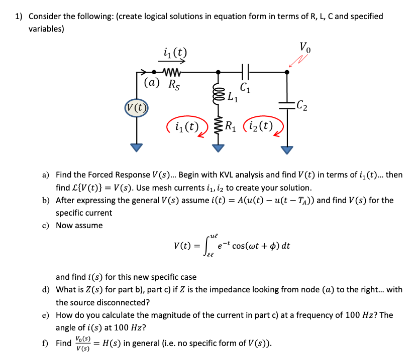 Solved 1 Consider The Following Create Logical Solutio Chegg Com