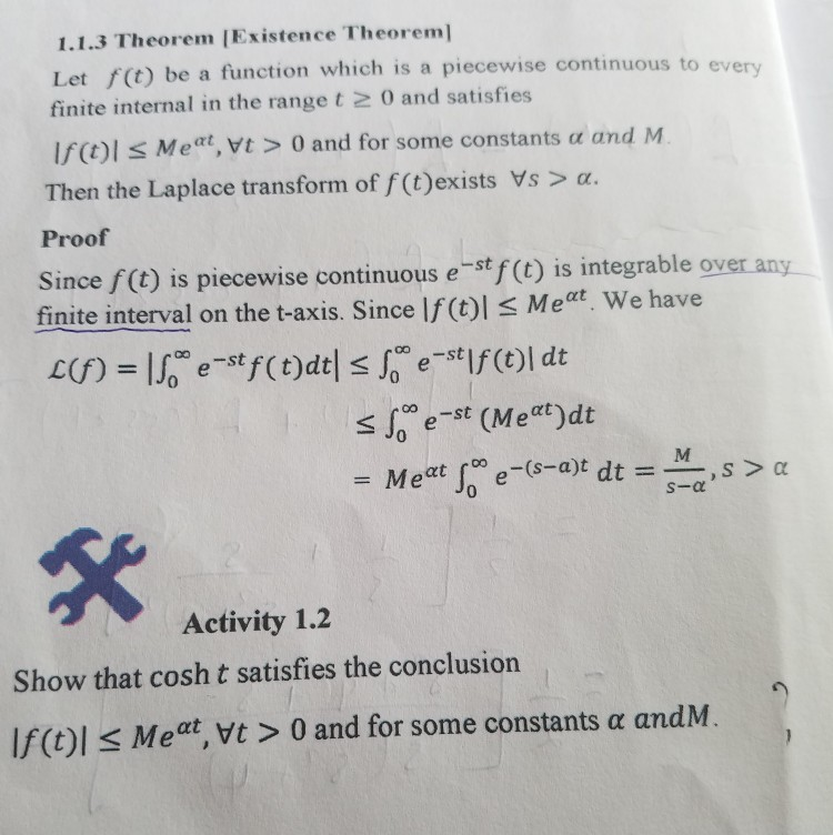 Solved 1 1 3 Theorem Existence Theorem Let F T Be A Fun Chegg Com