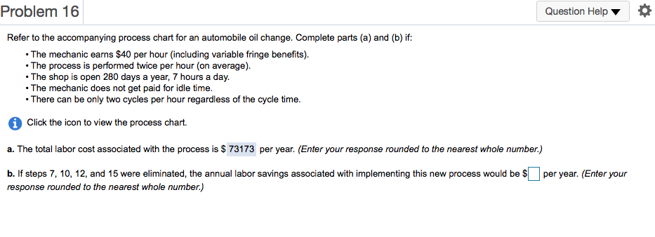 Solved Refer to the accompanying process chart for an | Chegg.com