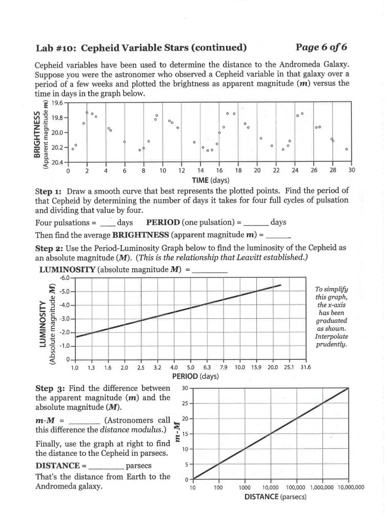 Lab #10: Understanding Luminosity (continued) Page 3 | Chegg.com