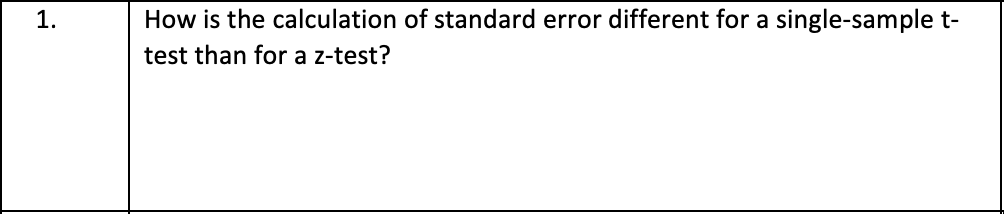 Solved How is the calculation of standard error different | Chegg.com