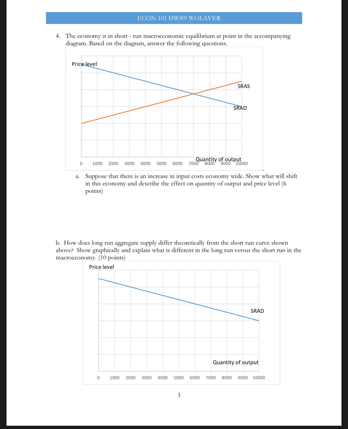 Solved by an EXPERT 4. ﻿The economy is in short - ﻿run macroeconomic ...