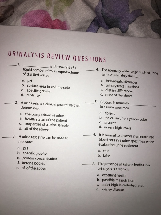 A urinalysis is a 2025 clinical procedure that determines