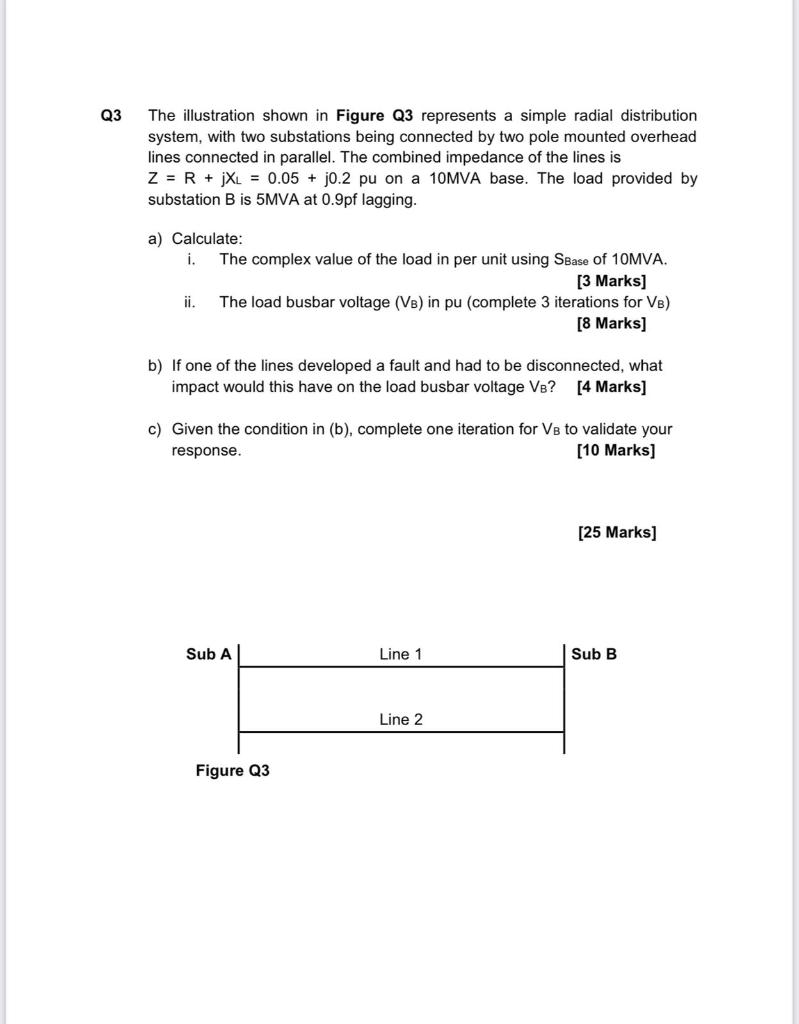 Solved Q3 The illustration shown in Figure Q3 represents a | Chegg.com