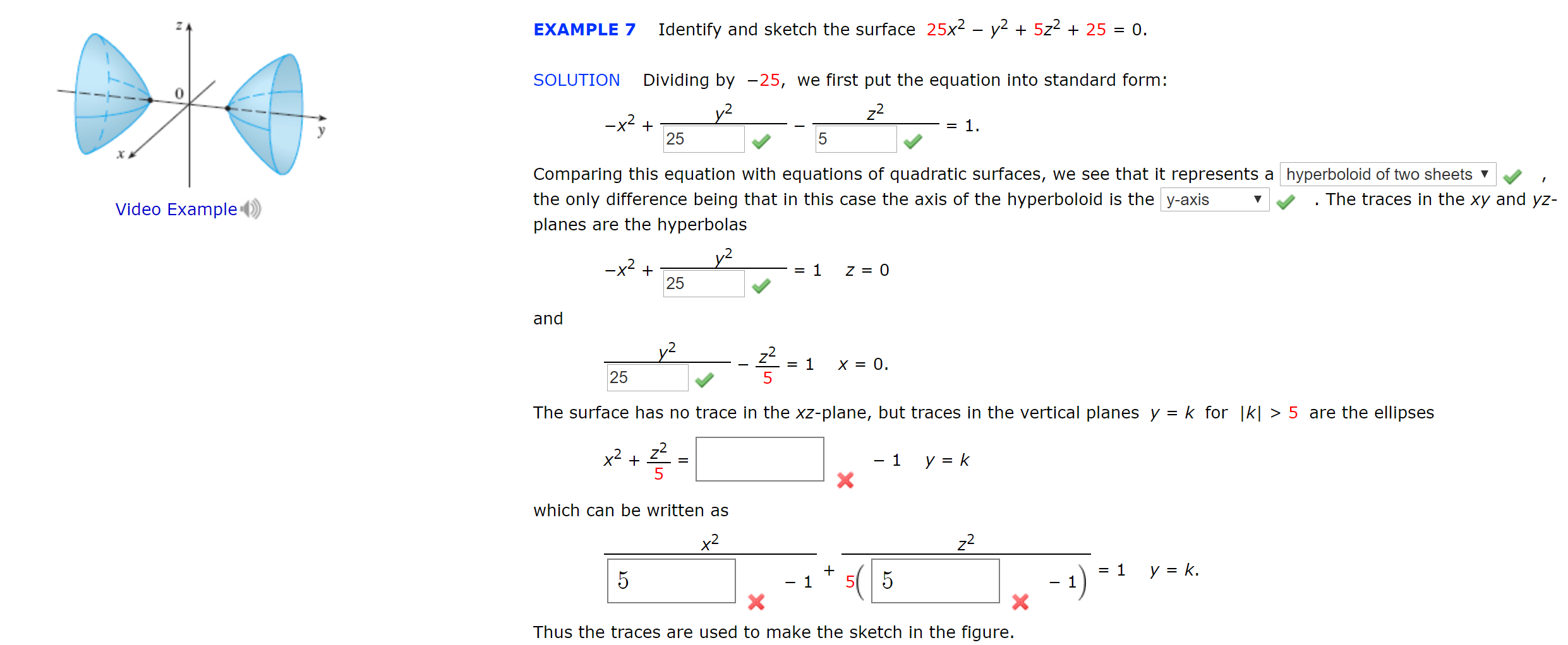 Solved Identify And Sketch The Surface 25x2 Y2 5z2 25 Chegg Com