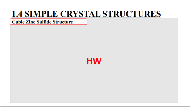 Solved 1.4 SIMPLE CRYSTAL STRUCTURES Close-Packed Structure | Chegg.com