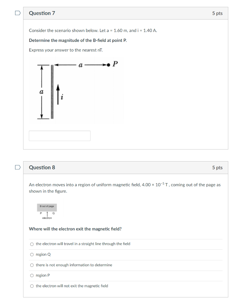 Solved Question 7 5 pts Consider the scenario shown below. | Chegg.com