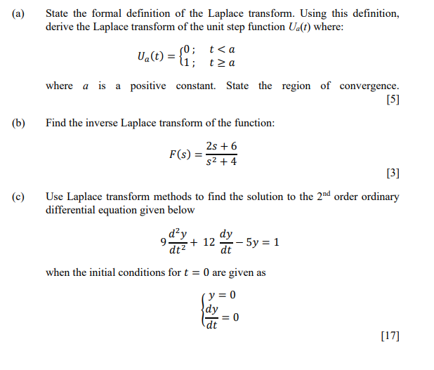 formal definition of laplace transform