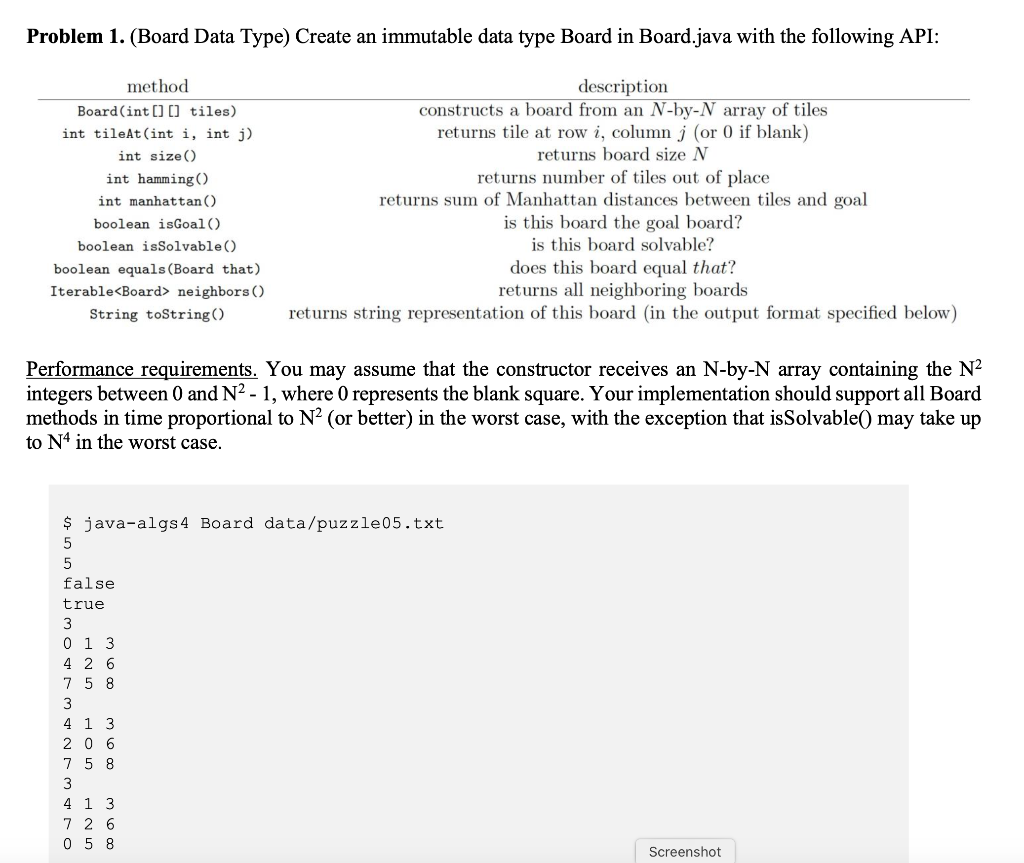 The Problem. Write a program to solve the 8-puzzle | Chegg.com