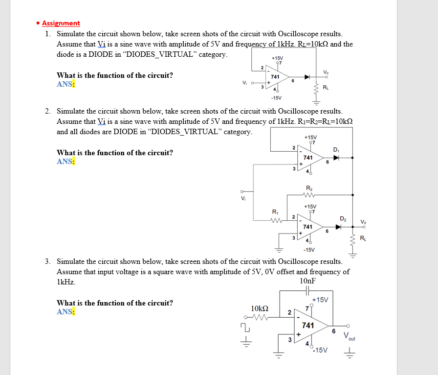 Solved AssignmentSimulate The Circuit Shown Below, Take | Chegg.com