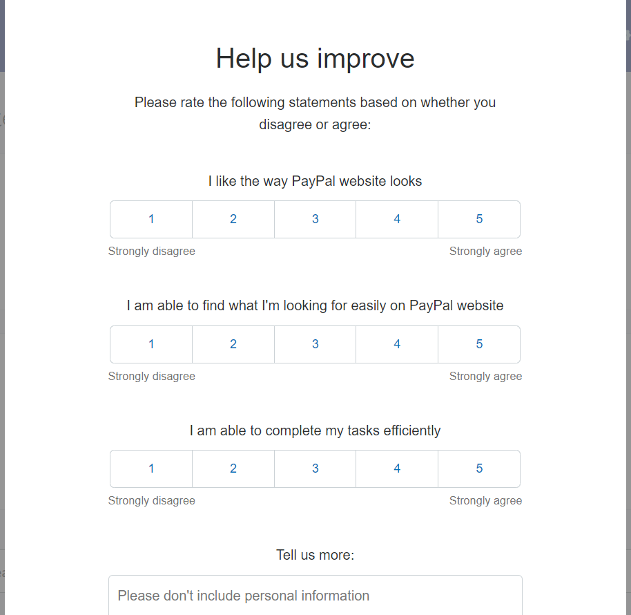 Solved Help us improve Please rate the following statements | Chegg.com