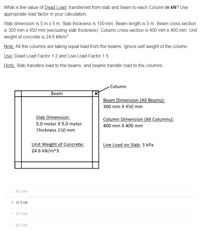 solved-what-is-the-value-of-dead-load-transferred-from-slab-chegg