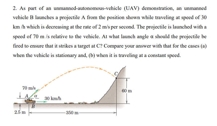 Solved 2. As Part Of An Unmanned-autonomous-vehicle (UAV) | Chegg.com