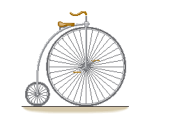 bicycle with large front wheel