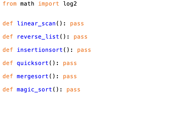 Solved Module 7 Homework - Magic Sort We've introduced 5 | Chegg.com