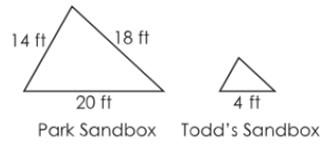 Solved (5) (4 total points) A park has a triangle sandbox. | Chegg.com