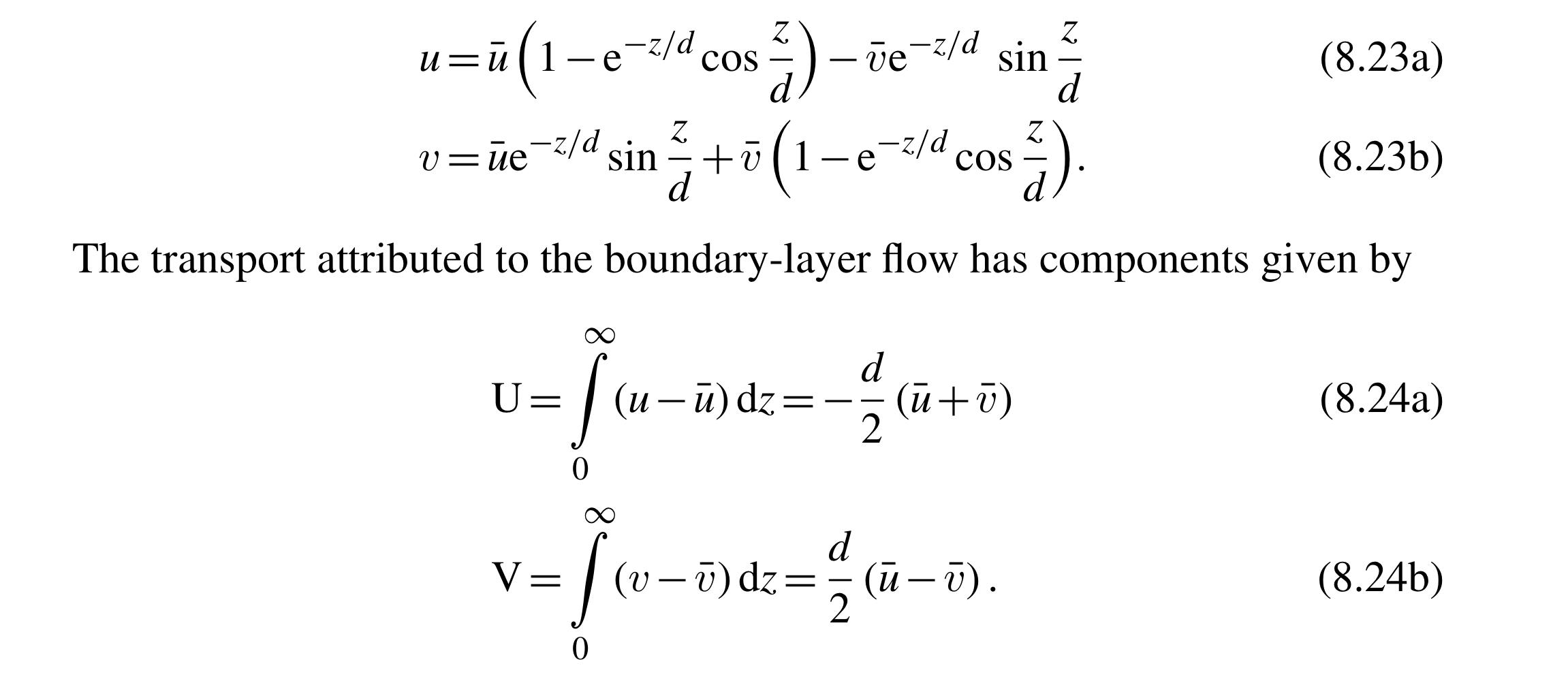 Show That The Boundary Layer Transport Defined In Chegg Com