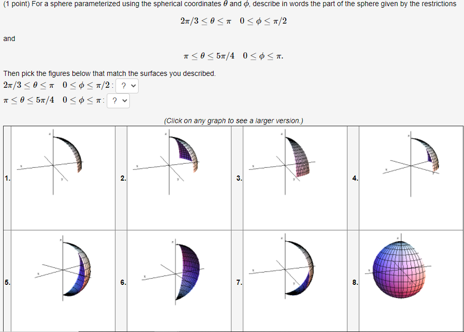 Solved For a sphere parameterized using the | Chegg.com