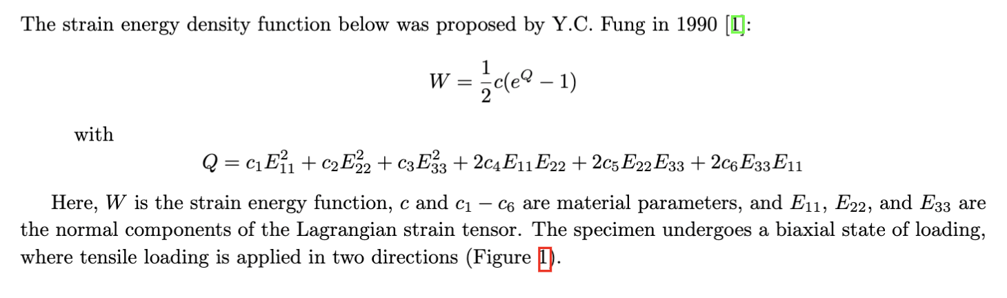 The Strain Energy Density Function Below Was Proposed | Chegg.com