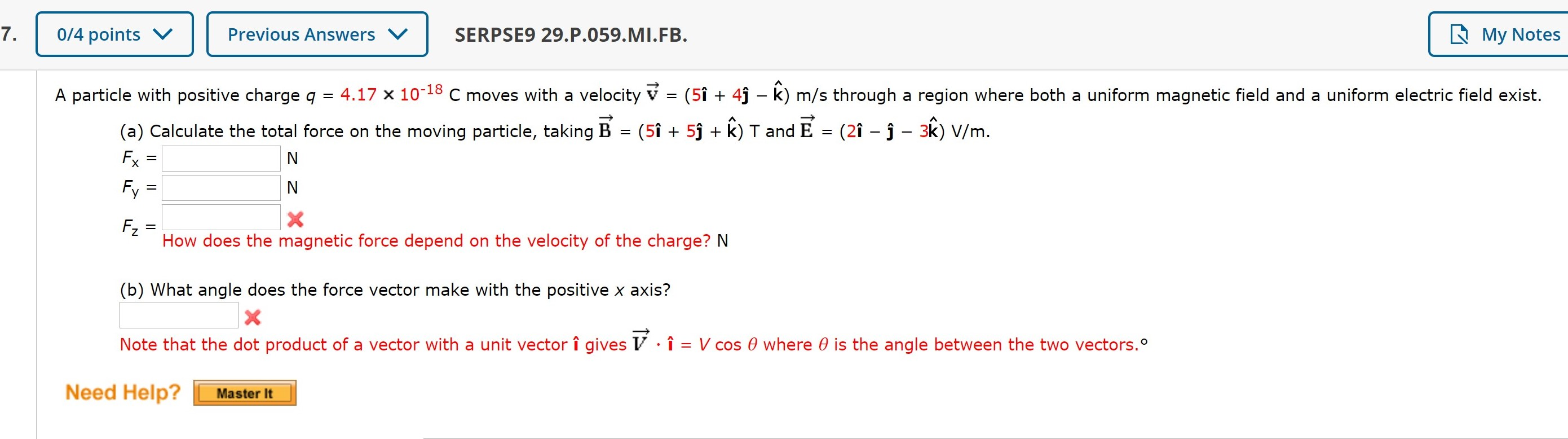 Solved 0 4 Points V Previous Answers V Serpse9 29 P 059 M Chegg Com