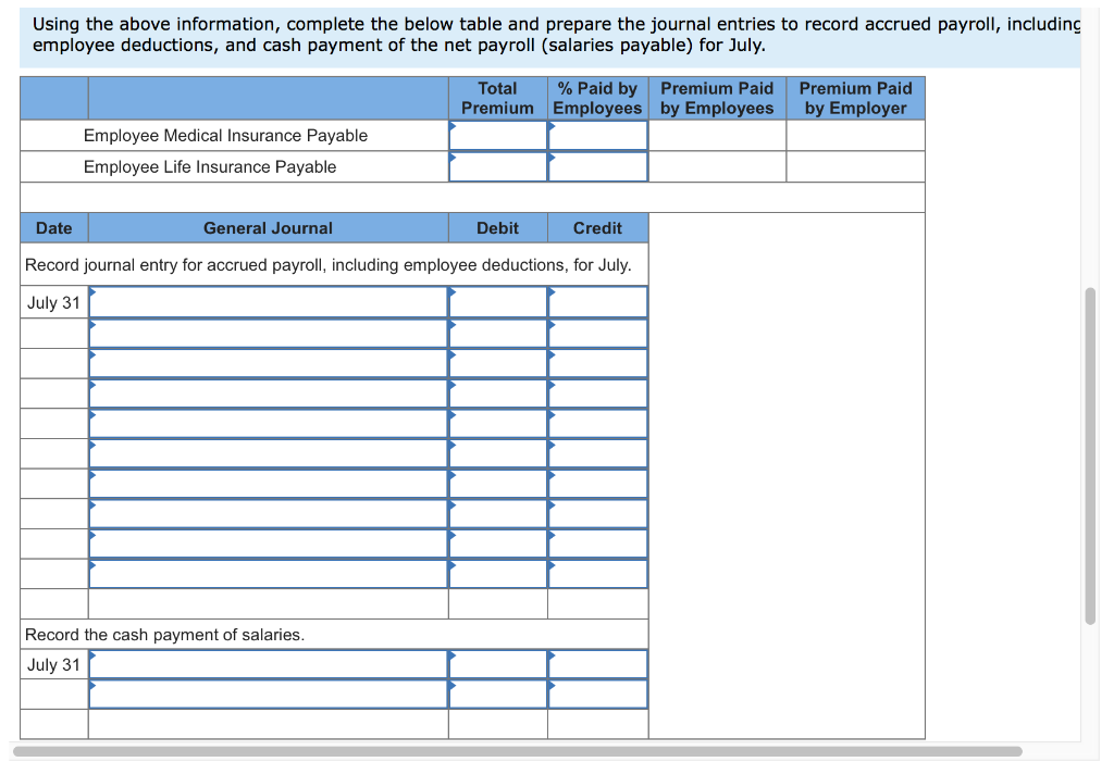 Solved Exercise 9-10 (Algo) Recording payroll LO P2, P3 The | Chegg.com