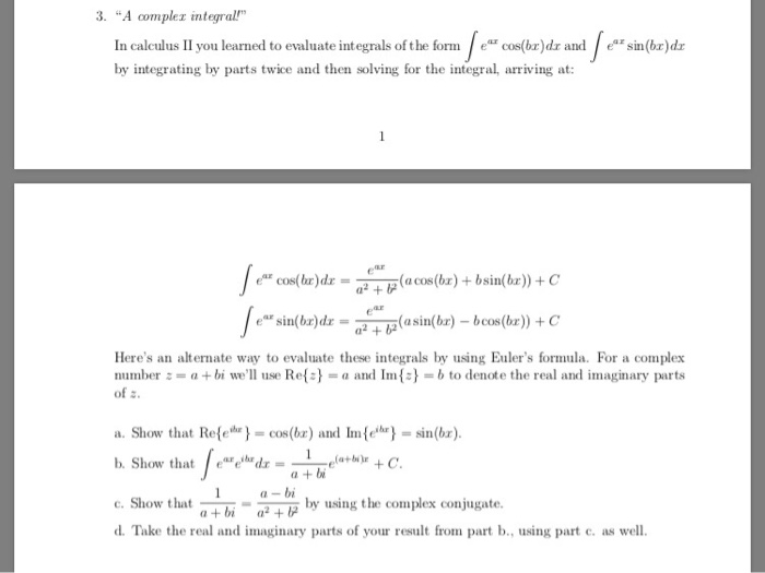 Compound Integrals Solved 3.