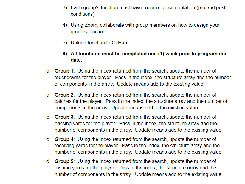 c++ - Quarterback Rating Function with Arrays and Structs is