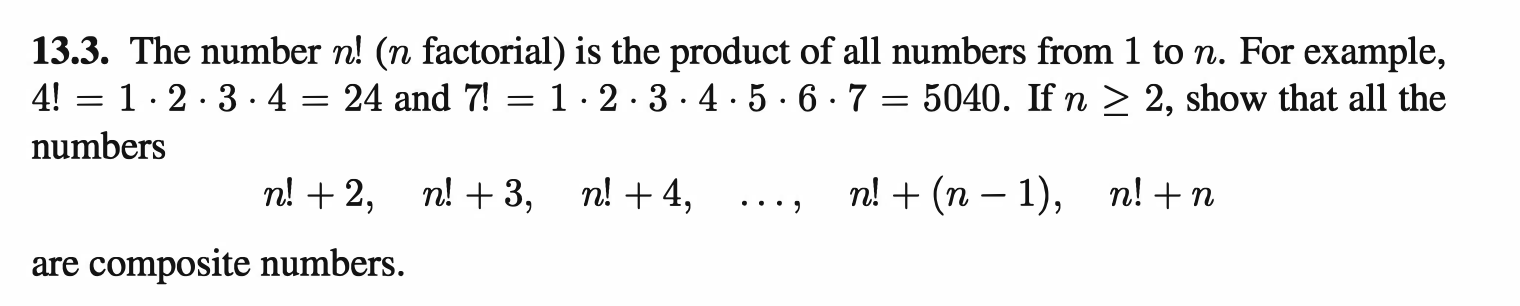 Solved 13.3. The number n ! ( n factorial) is the product of | Chegg.com