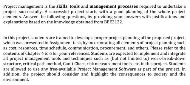 Solved Project Management Is The Skills, Tools And | Chegg.com