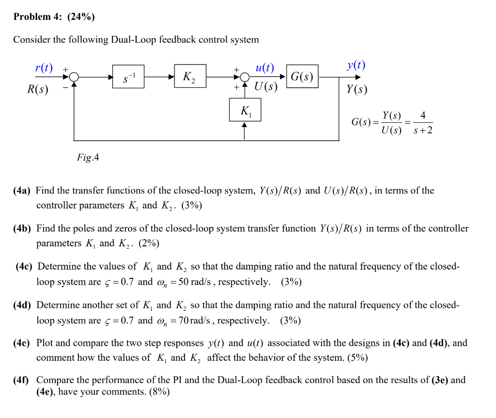Solved Problem 4 24 Consider The Following Dual Loop Chegg Com