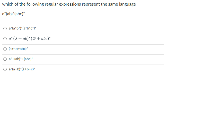 Solved which of the following regular expressions represent | Chegg.com