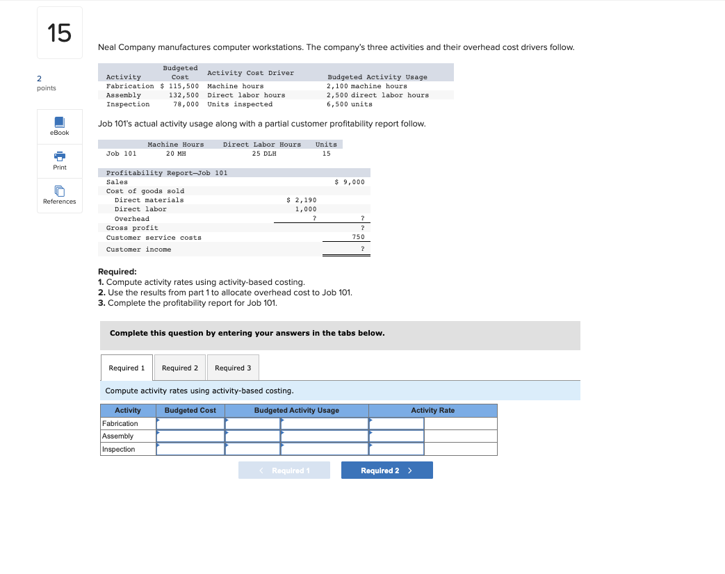 Solved Neal Company manufactures computer workstations. The