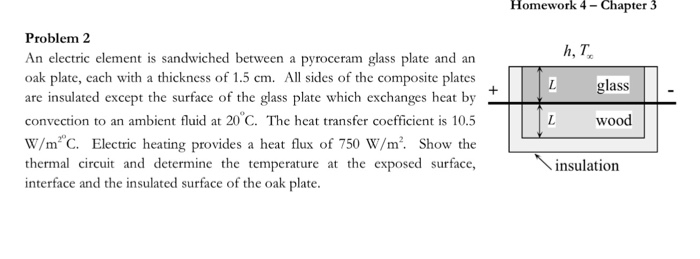 Solved An electric element is sandwiched between a pvroceram | Chegg.com