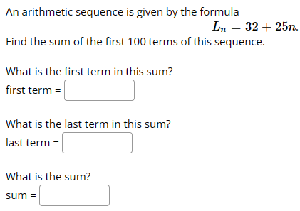 prove the sum of the first n terms of an arithmetic sequence