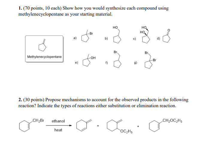 Solved 8 51 Show How You Would Synthesize Each Compound