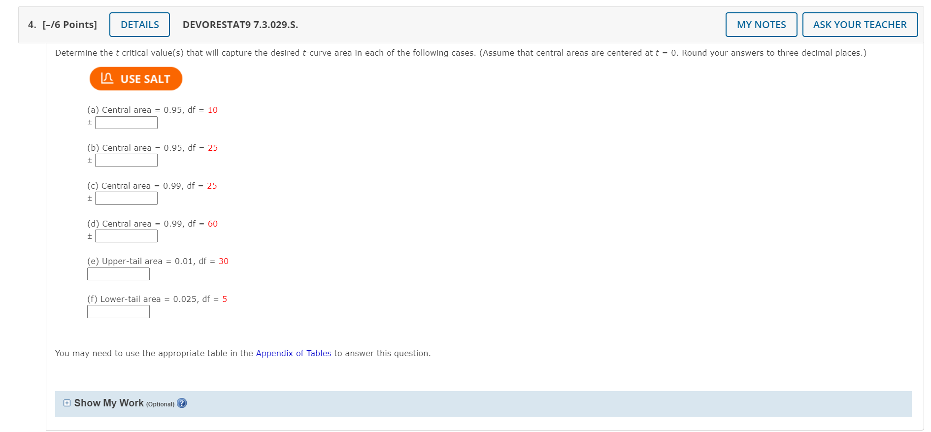Solved 4. [-76 Points] DETAILS DEVORESTAT9 7.3.029.S. MY | Chegg.com