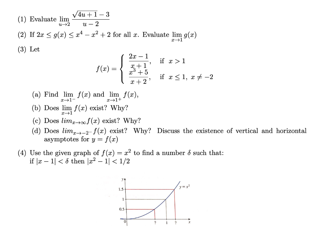 Solved Let (a) Find lim f(x)= 2x−1 x+1, ifx>1 f (x) and | Chegg.com