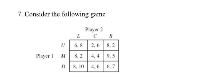 Solved Consider The Following Game | Chegg.com