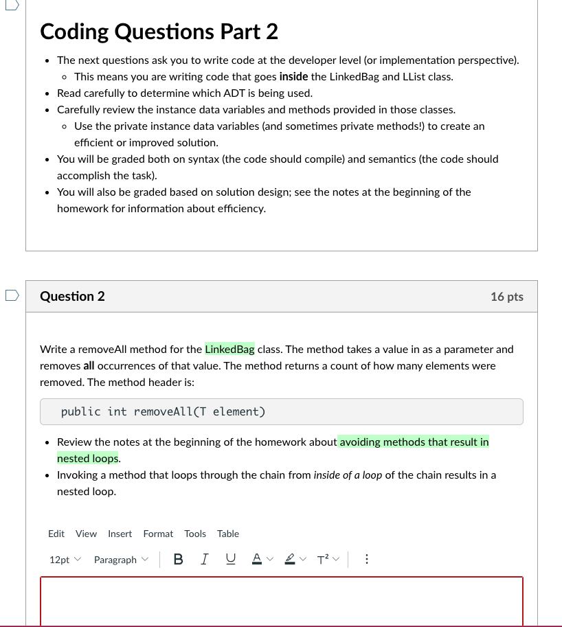 Solved Coding Questions Part 2 - The next questions ask you | Chegg.com