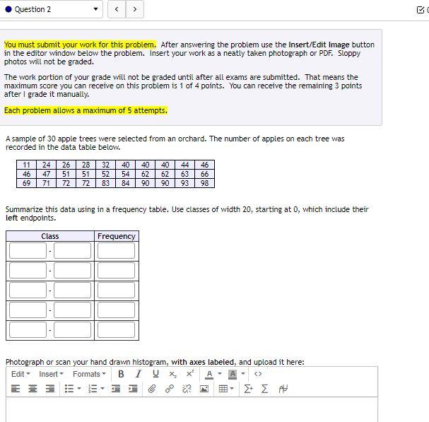 Solved Question 2 C You must submit your work for this | Chegg.com