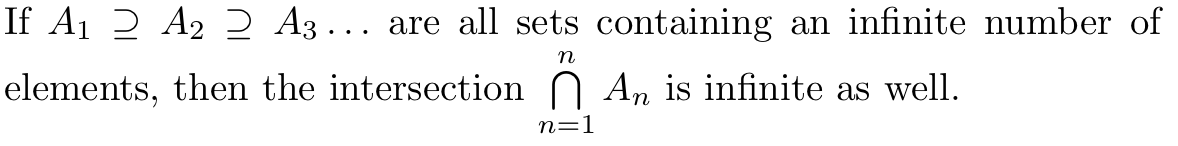 Solved If A1 A2 A3 Are All Sets Containing An Infinite Chegg Solved If A1 A2 A3 Are All Sets Containing An Infinite Chegg