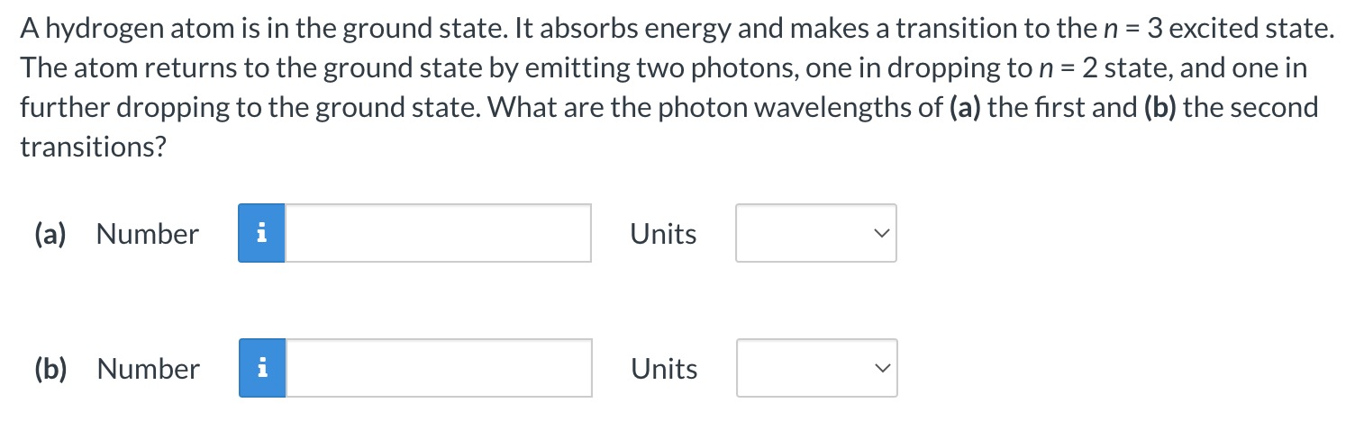 Solved A Hydrogen Atom Is In The Ground State. It Absorbs | Chegg.com