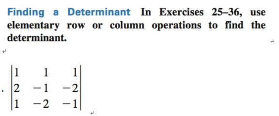 Solved Finding A Determinant In Exercises 25 36 Use Chegg Solved Finding A Determinant In Exercises 25 36 Use Chegg