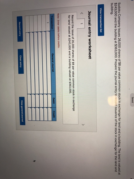 Solved Sudoku Company Issues 26 000 Shares Of 8 Par Value Chegg
