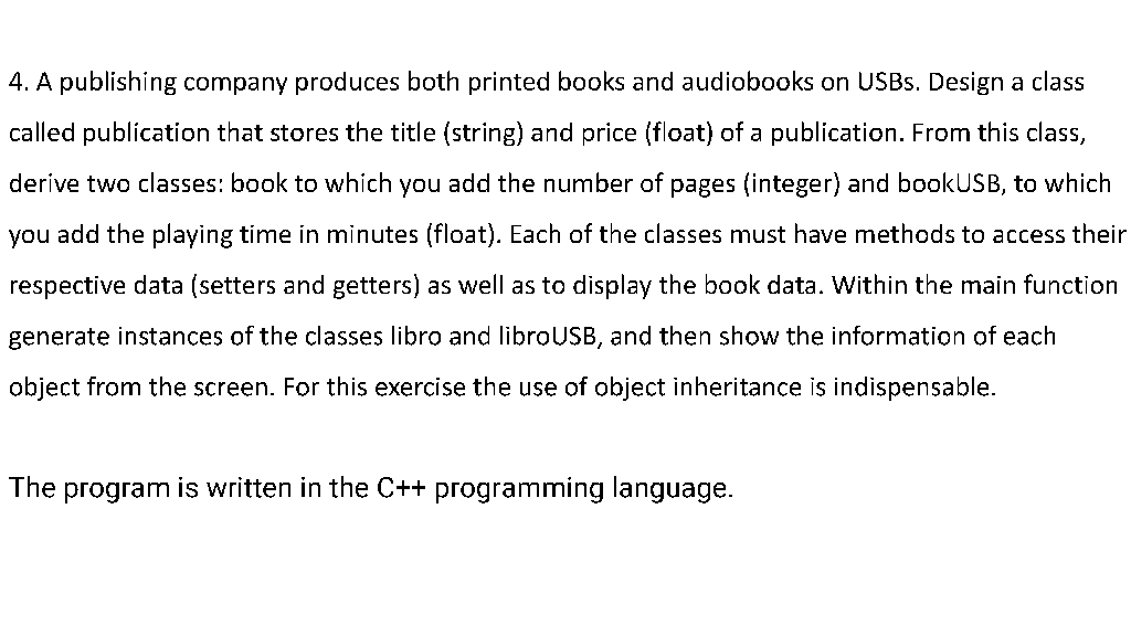 Solved 4. A publishing company produces both printed books