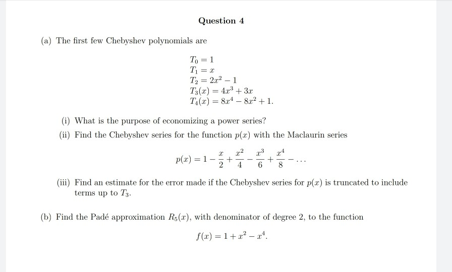 Solved -Numerical Methods/Numerical Analysis Question | Chegg.com