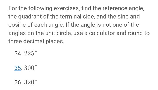 reference angle calculator