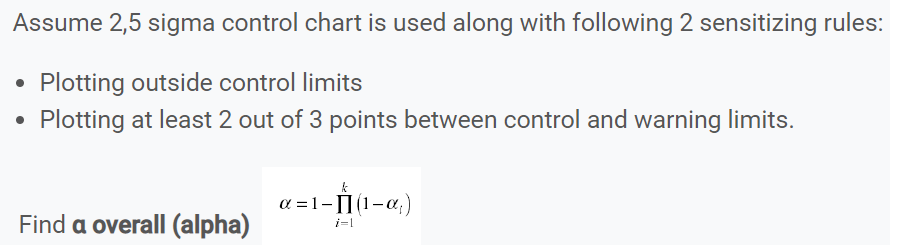 Solved Assume 2,5 sigma control chart is used along with | Chegg.com