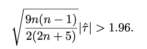 Below is an example of Kendall tau calculation. a) | Chegg.com