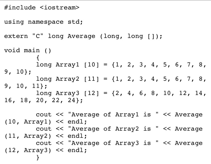 Solved Problem: Starting with the following C++program (in | Chegg.com